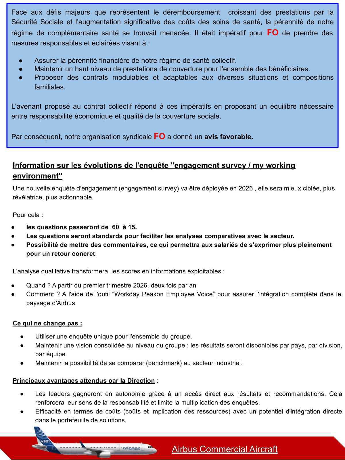 Compte rendu du CSE-C Extraordinaire Airbus Commercial Aircraft du 28 Octobre 2025