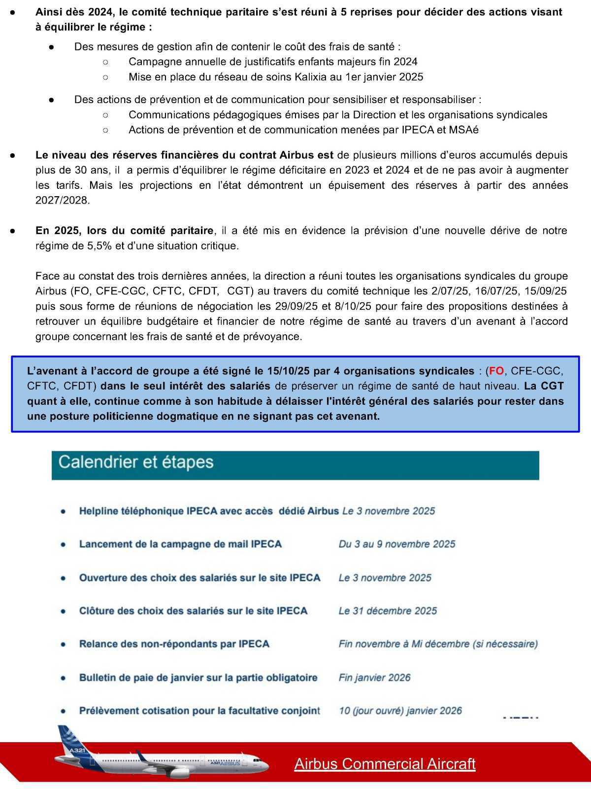 Compte rendu du CSE-C Extraordinaire Airbus Commercial Aircraft du 28 Octobre 2025