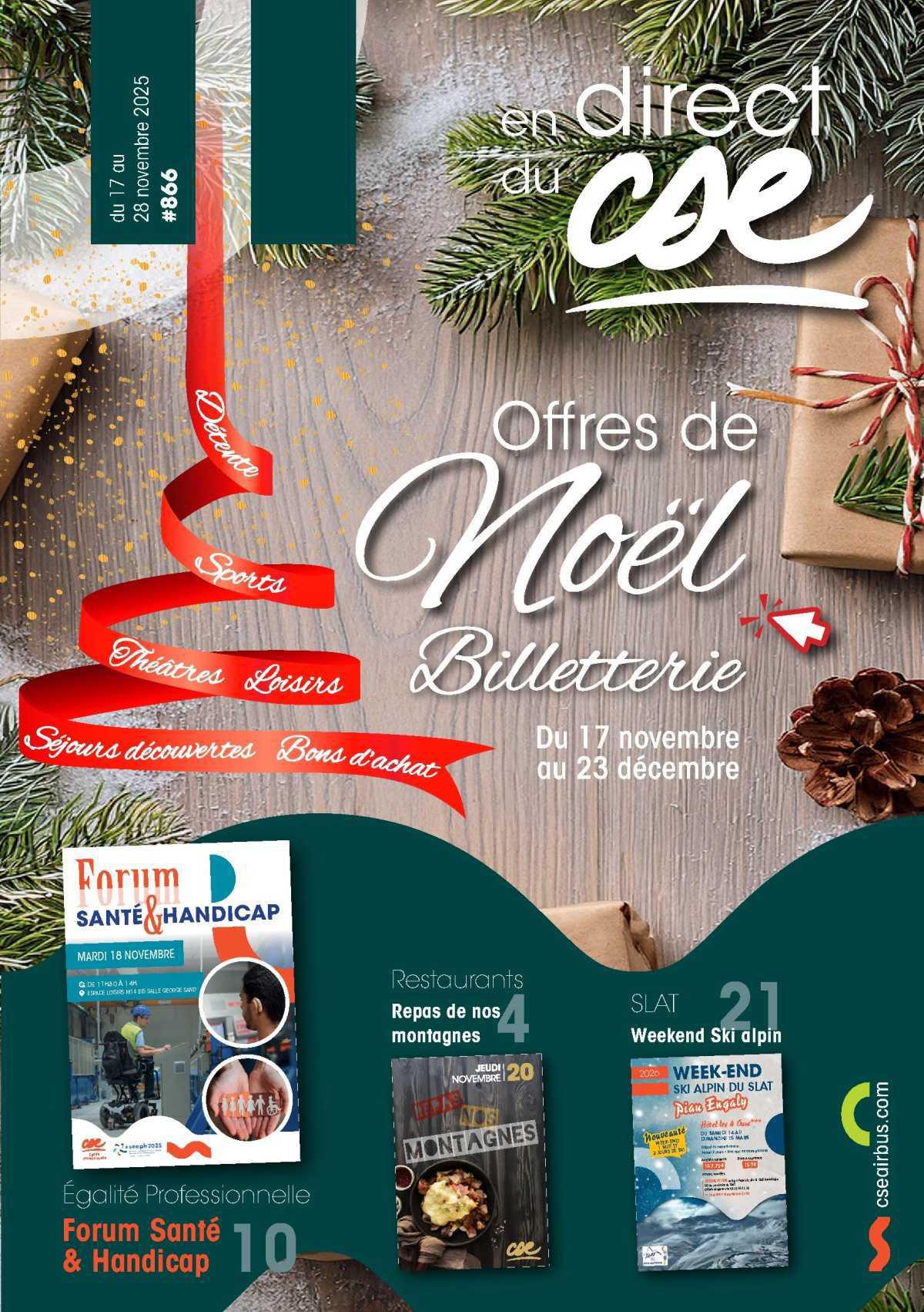 En Direct du CSE du 17 au 28 novembre 2025