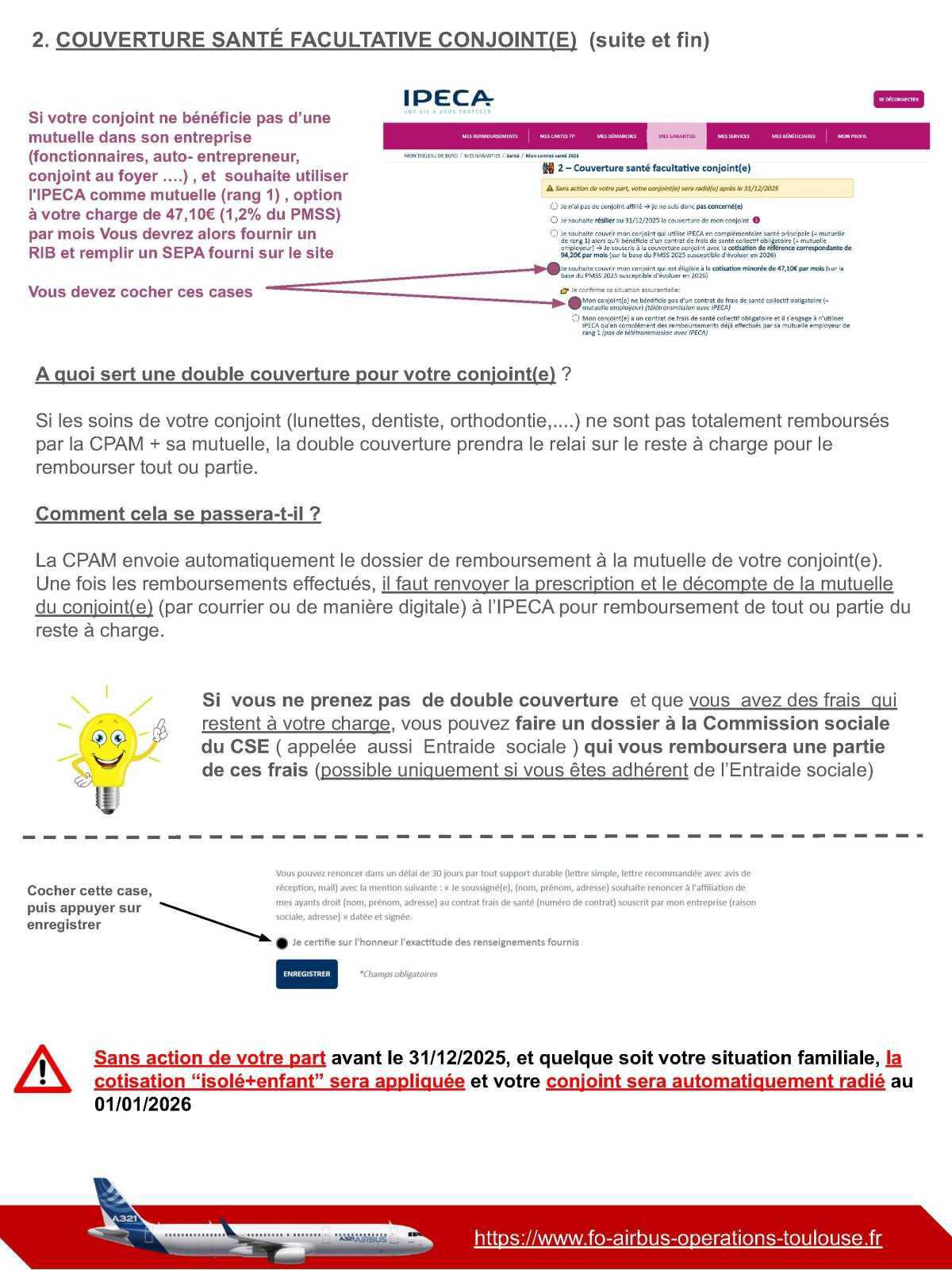 🚨 Mutuelle IPECA 2026 : Le tuto de FO (action à faire avant le 31/12/2025) ⏳