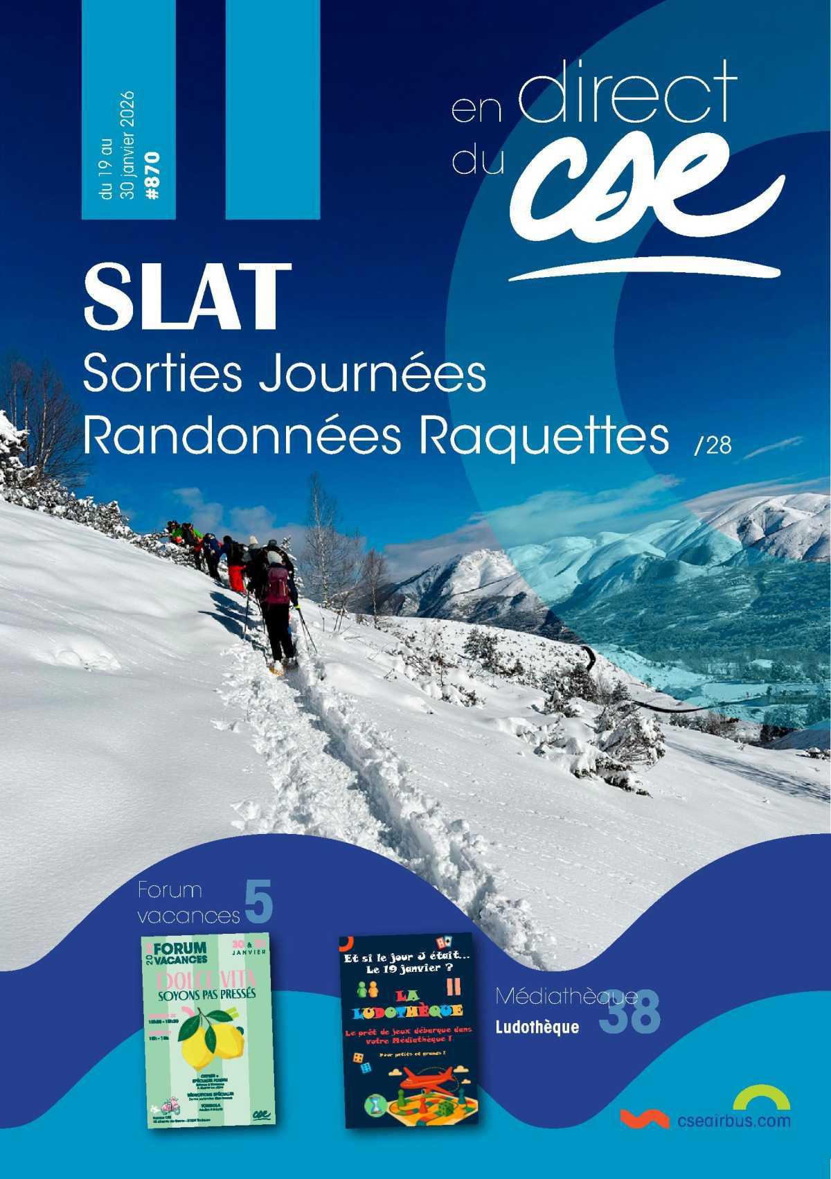 En Direct du CSE du 19 au 30 janvier 2026