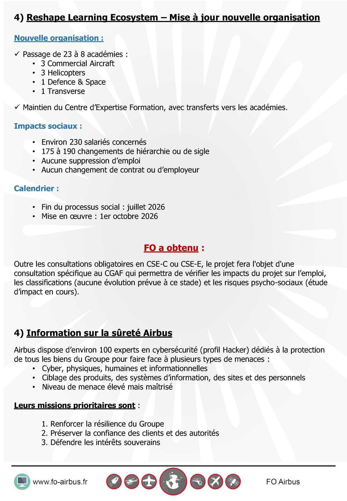 Compte-rendu du CGA-F du 28 janvier 2026