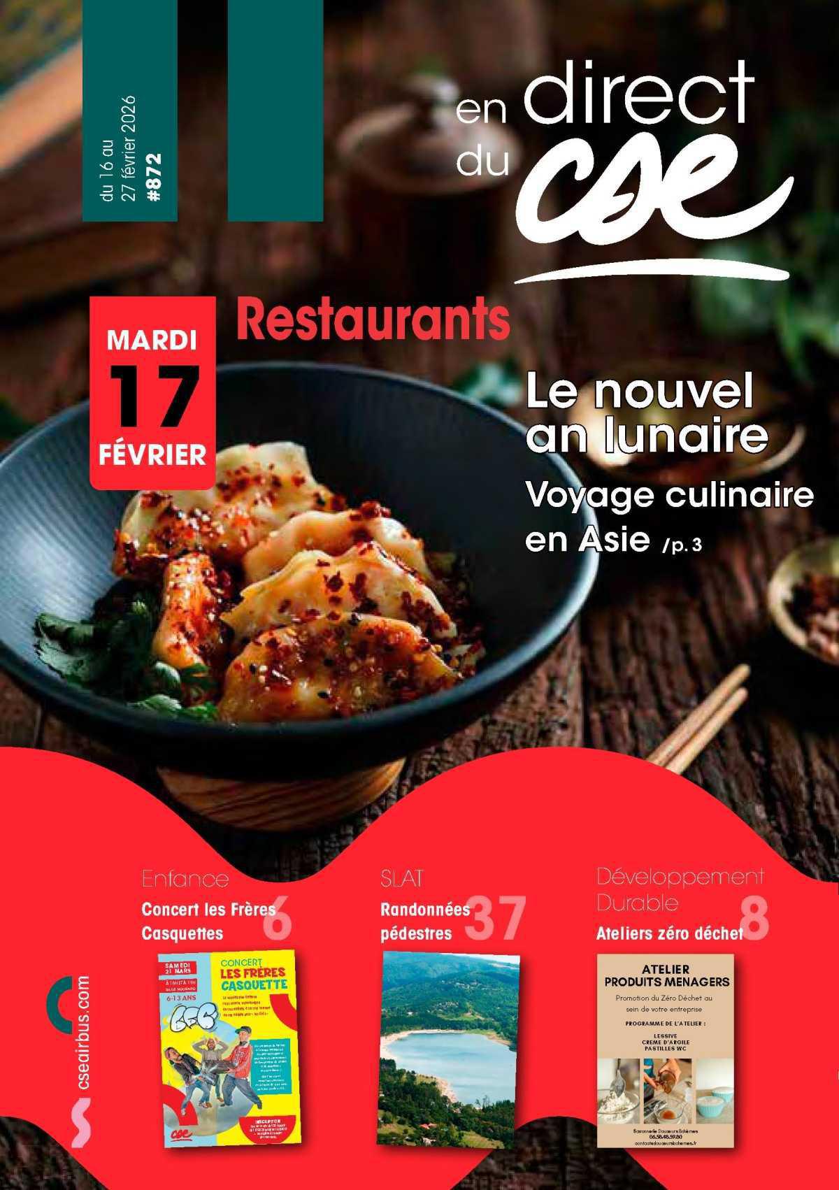 En Direct du CSE du 16 au 27 février 2026