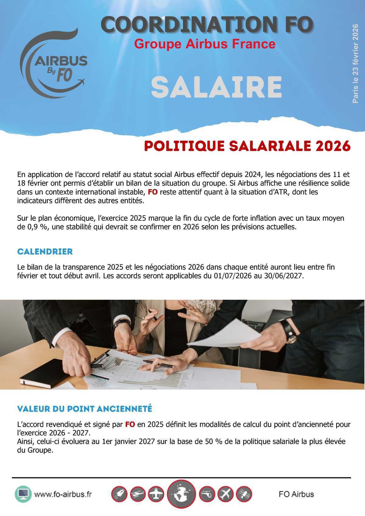 Politique salariale 2026