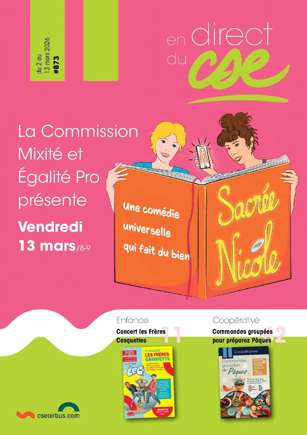 En Direct du CSE du 2 au 13 mars 2026