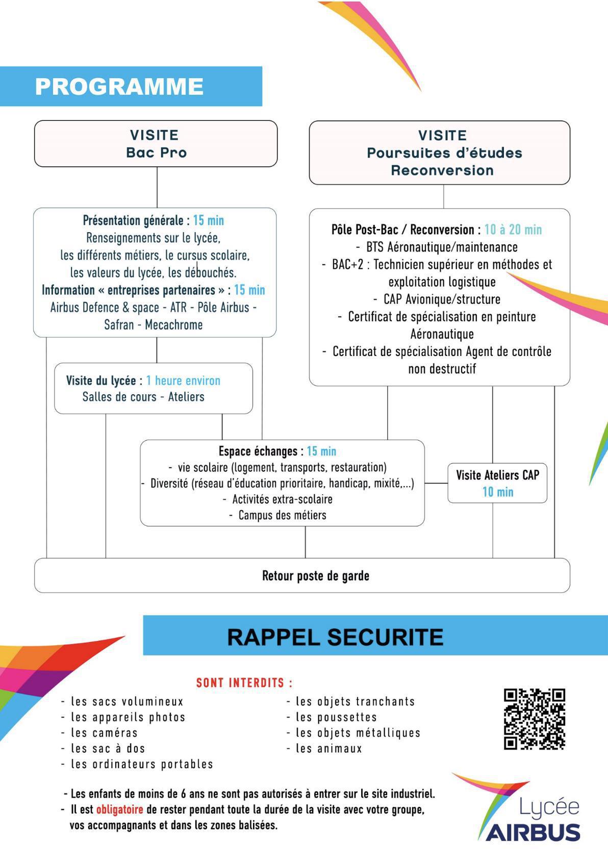 Journée Portes Ouvertes au Lycée Airbus le samedi 14 mars 2026 de 8h00 à 12h30