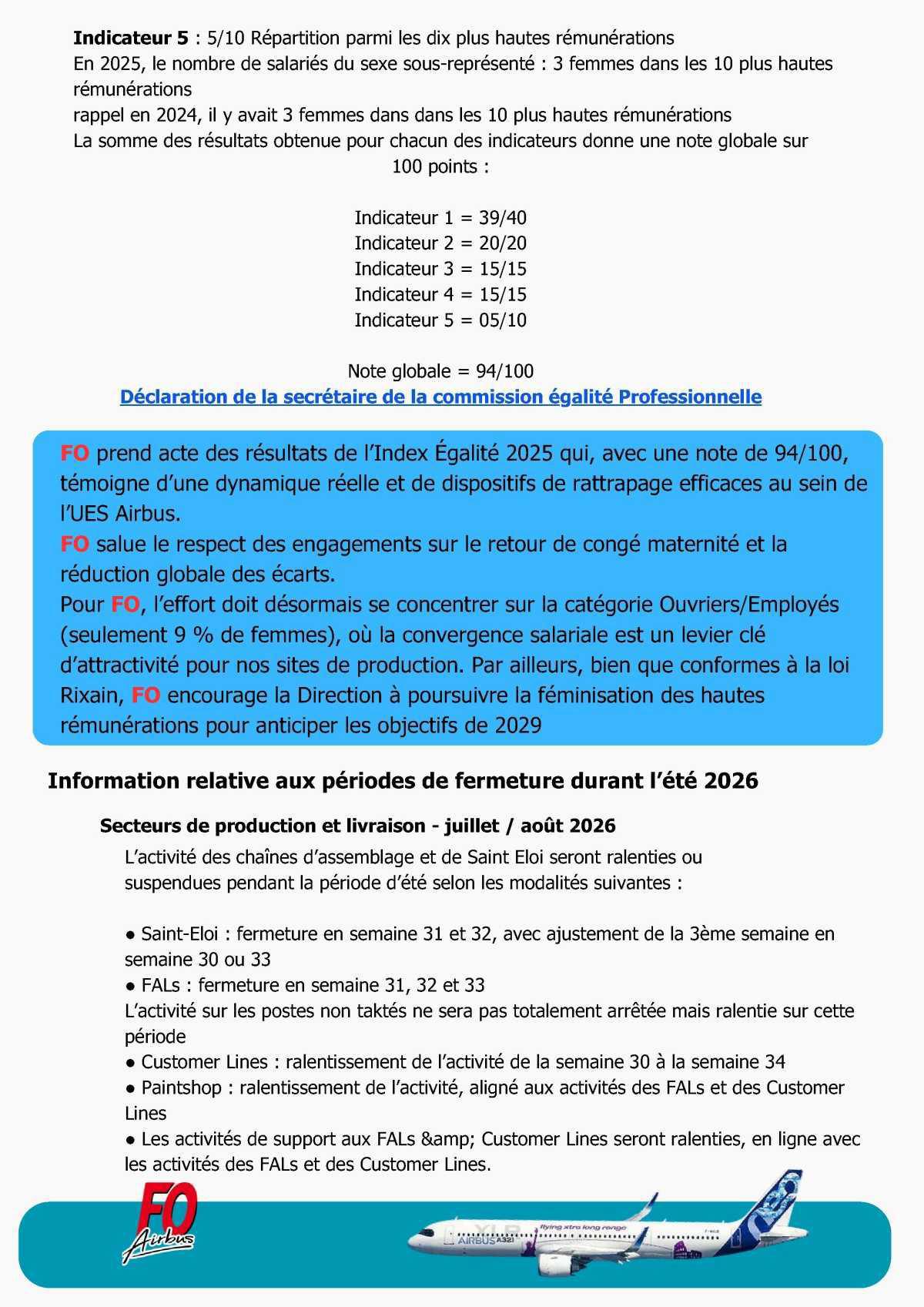 Compte rendu du CSE-C Extraordinaire du 23 Février 2026 et du CSE-E du 27 Février 2026 d’Airbus Commercial Aircraft