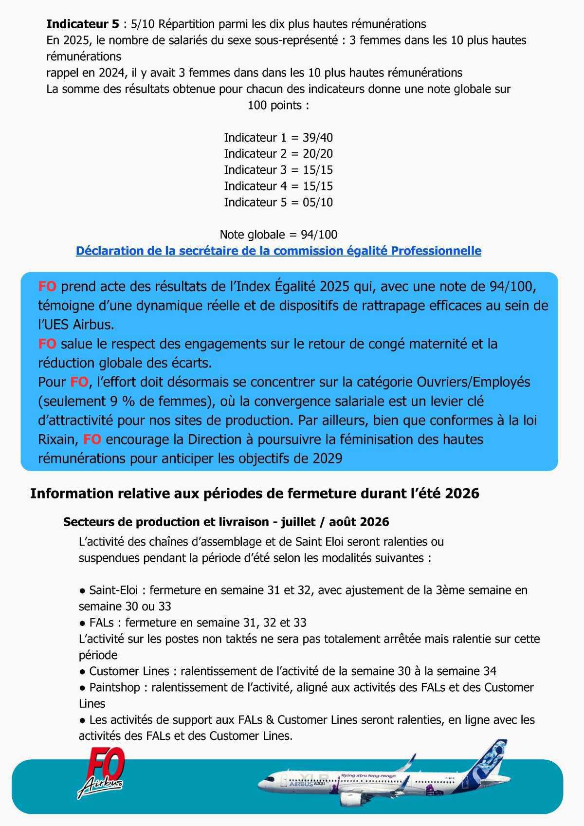 Compte rendu du CSE-C Extraordinaire du 23 Février 2026 et du CSE-E du 27 Février 2026 d’Airbus Commercial Aircraft