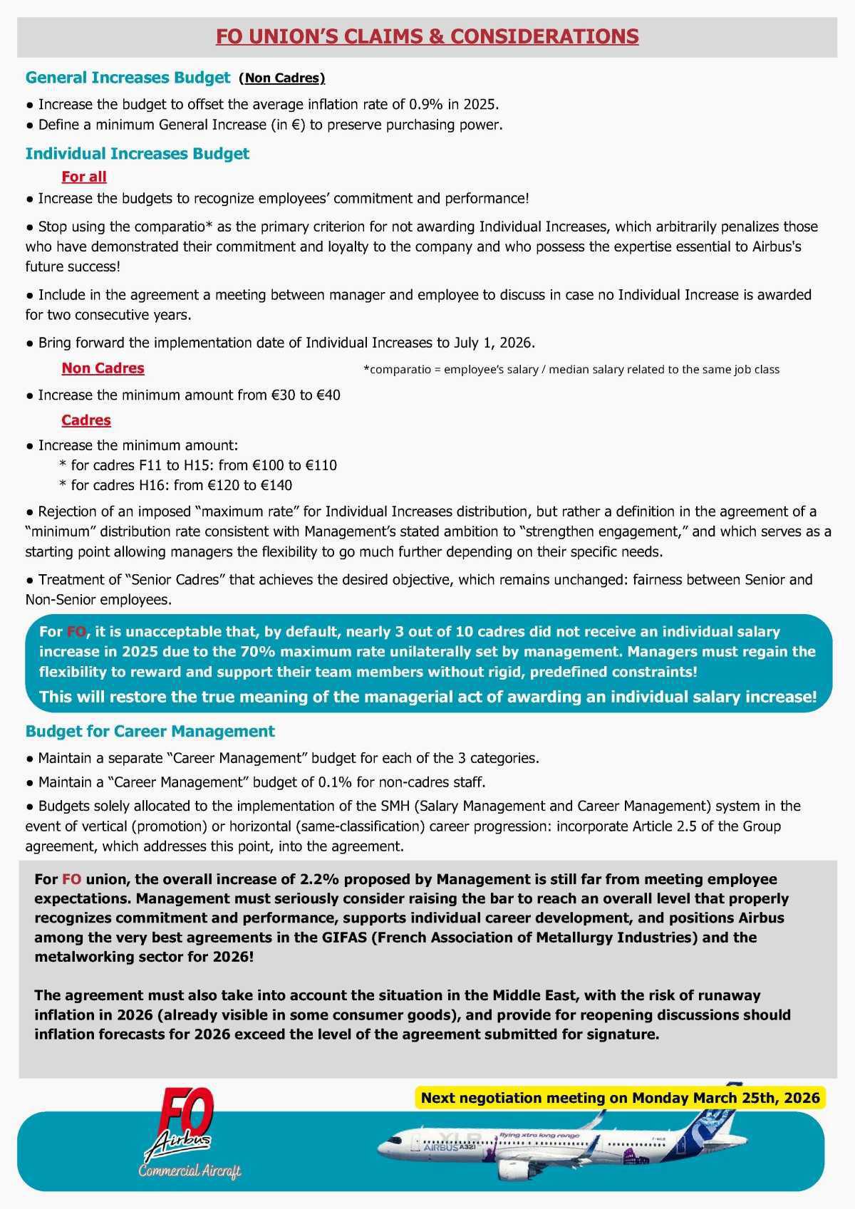 Politique salariale 2026/2027, négociation #2