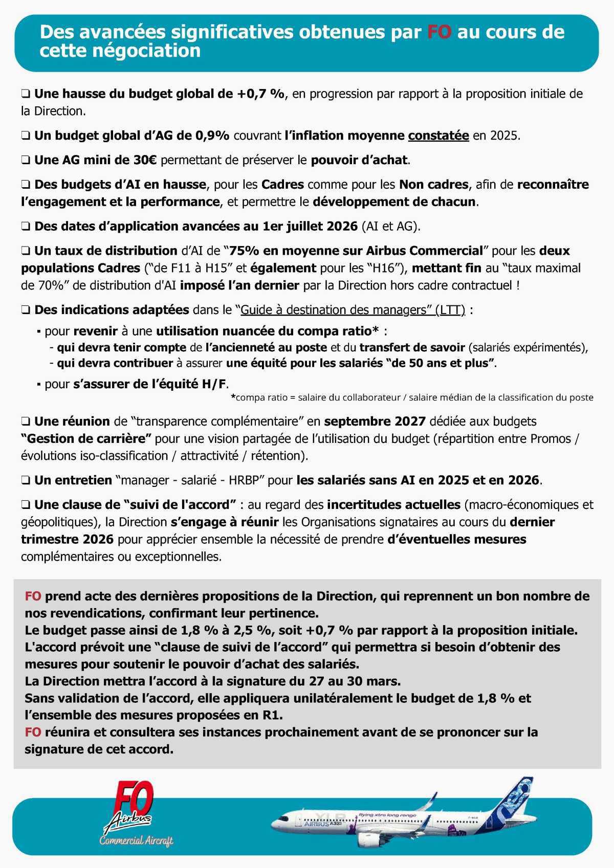 Politique salariale 2026 / 2027, négociation #3