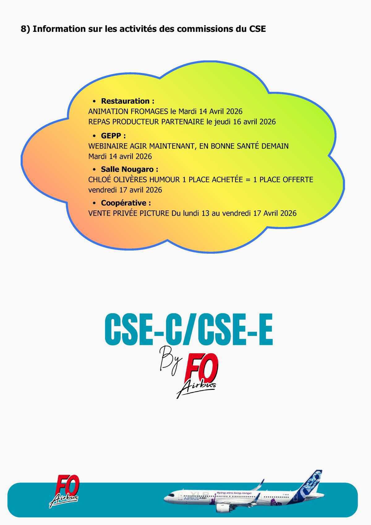 Compte rendu du CSE-C Extraordinaire Airbus Commercial Aircraft du 23 Mars 2026 et du CSE-E du 27 Mars 2026