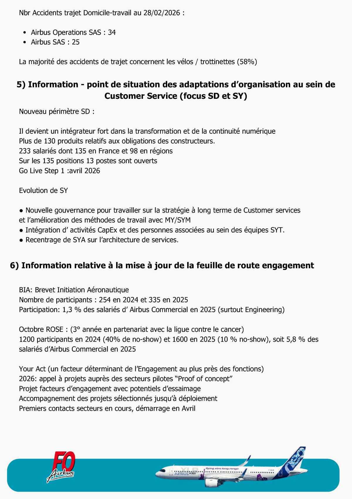 Compte rendu du CSE-C Extraordinaire Airbus Commercial Aircraft du 23 Mars 2026 et du CSE-E du 27 Mars 2026