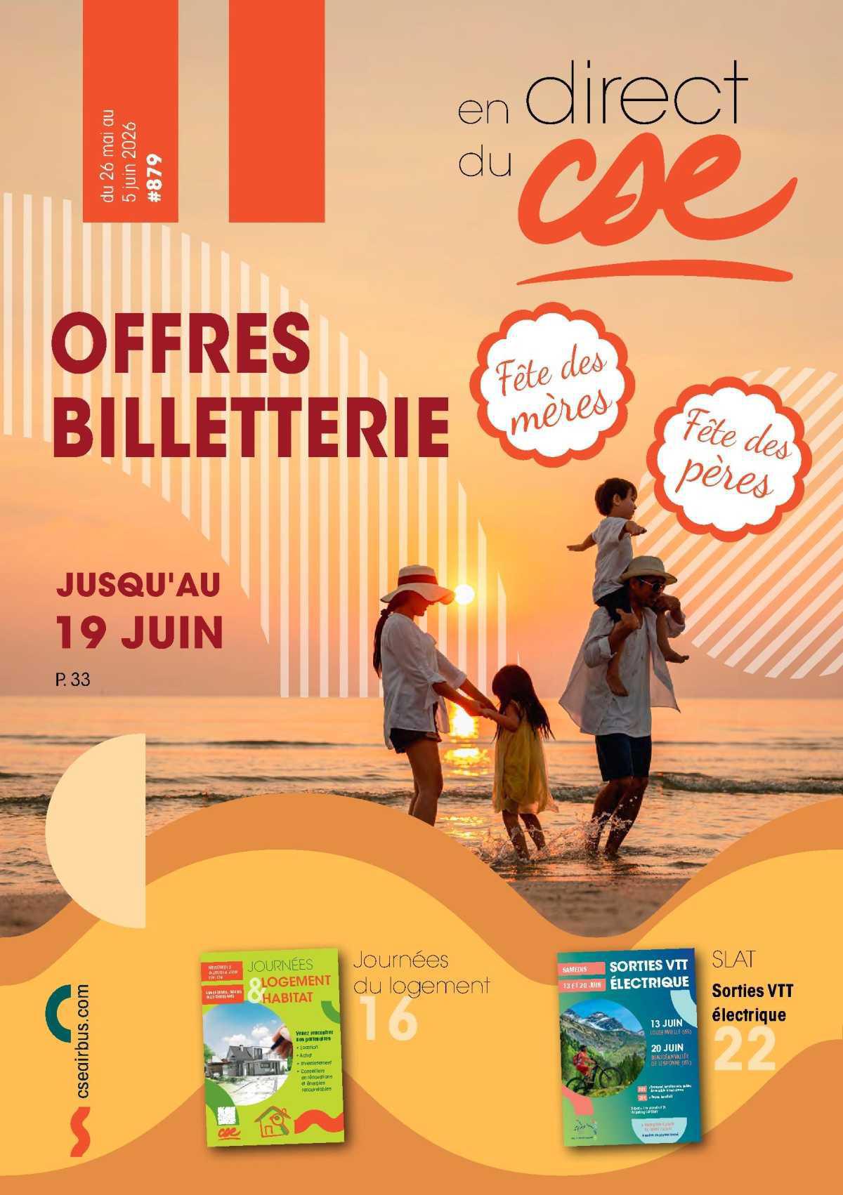 En Direct du CSE du 26 mai au 5 juin 2026