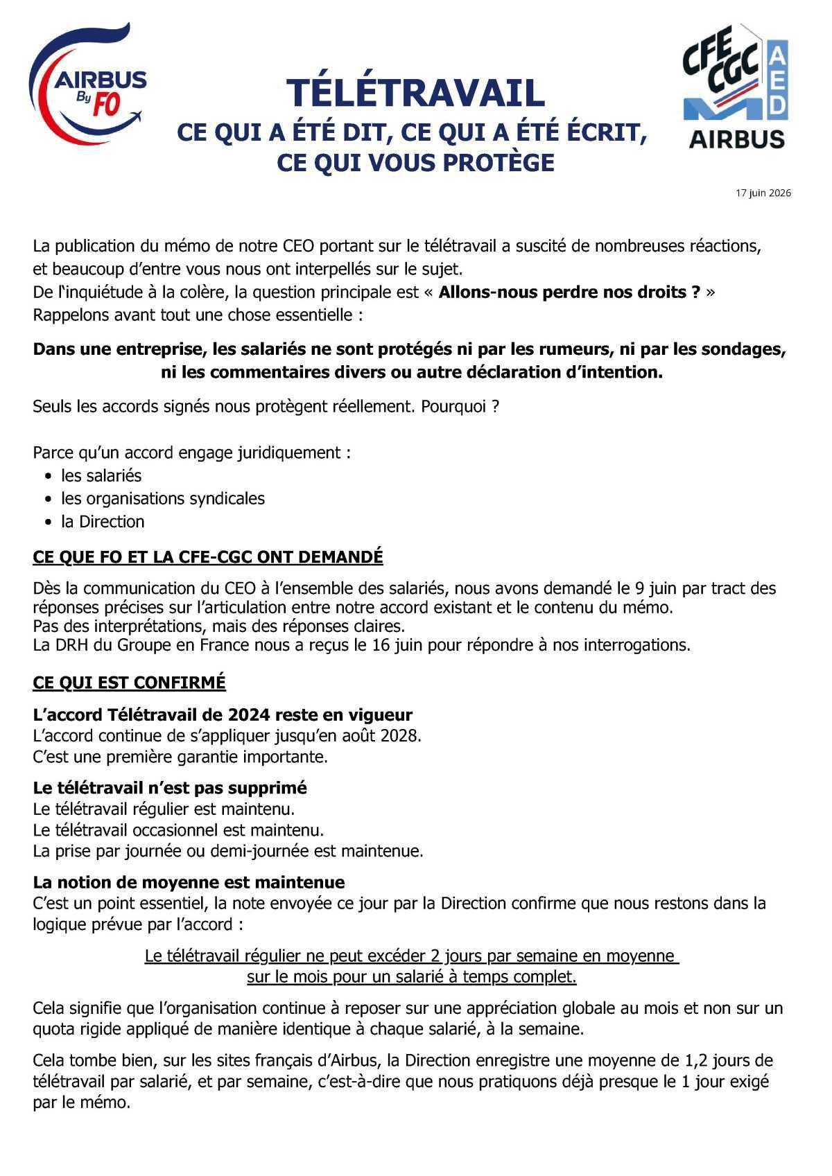 TÉLÉTRAVAIL: CE QUI A ÉTÉ DIT, CE QUI A ÉTÉ ÉCRIT, CE QUI VOUS PROTÈGE