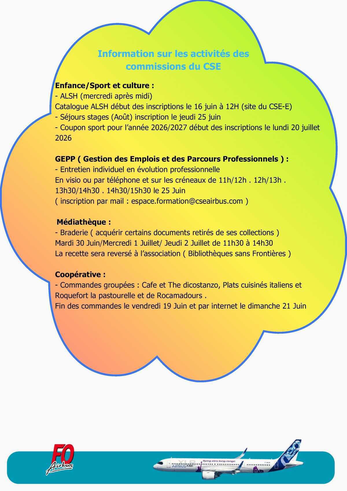 Compte rendu du CSE-C Extraordinaire Airbus Commercial Aircraft du 01 Juin 2026 et du CSE-E du 29 Mai 2026