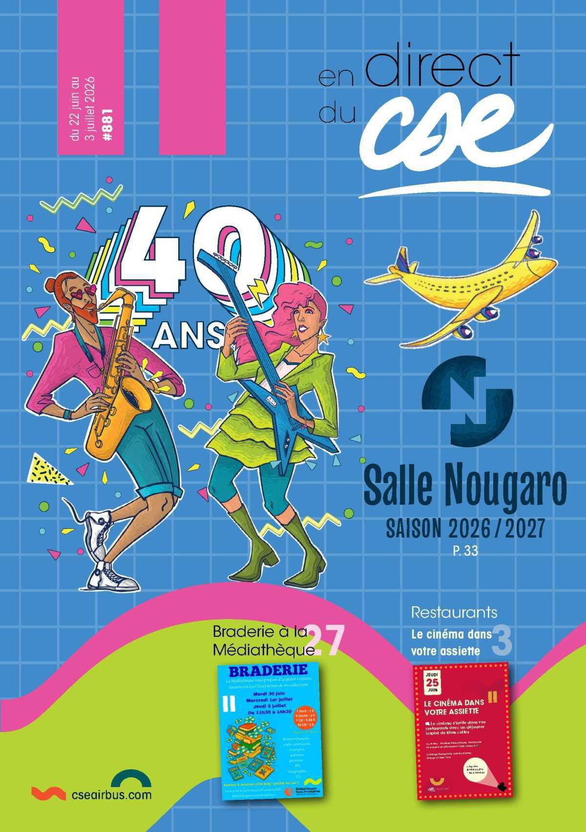En Direct du CSE du 22 juin au 3 juillet 2026
