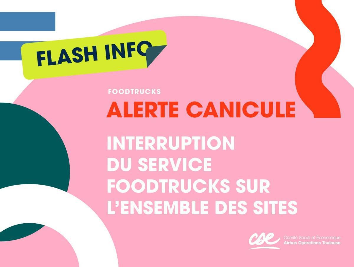 Restauration: Interruption du service foodtrucks sur l'ensemble des sites