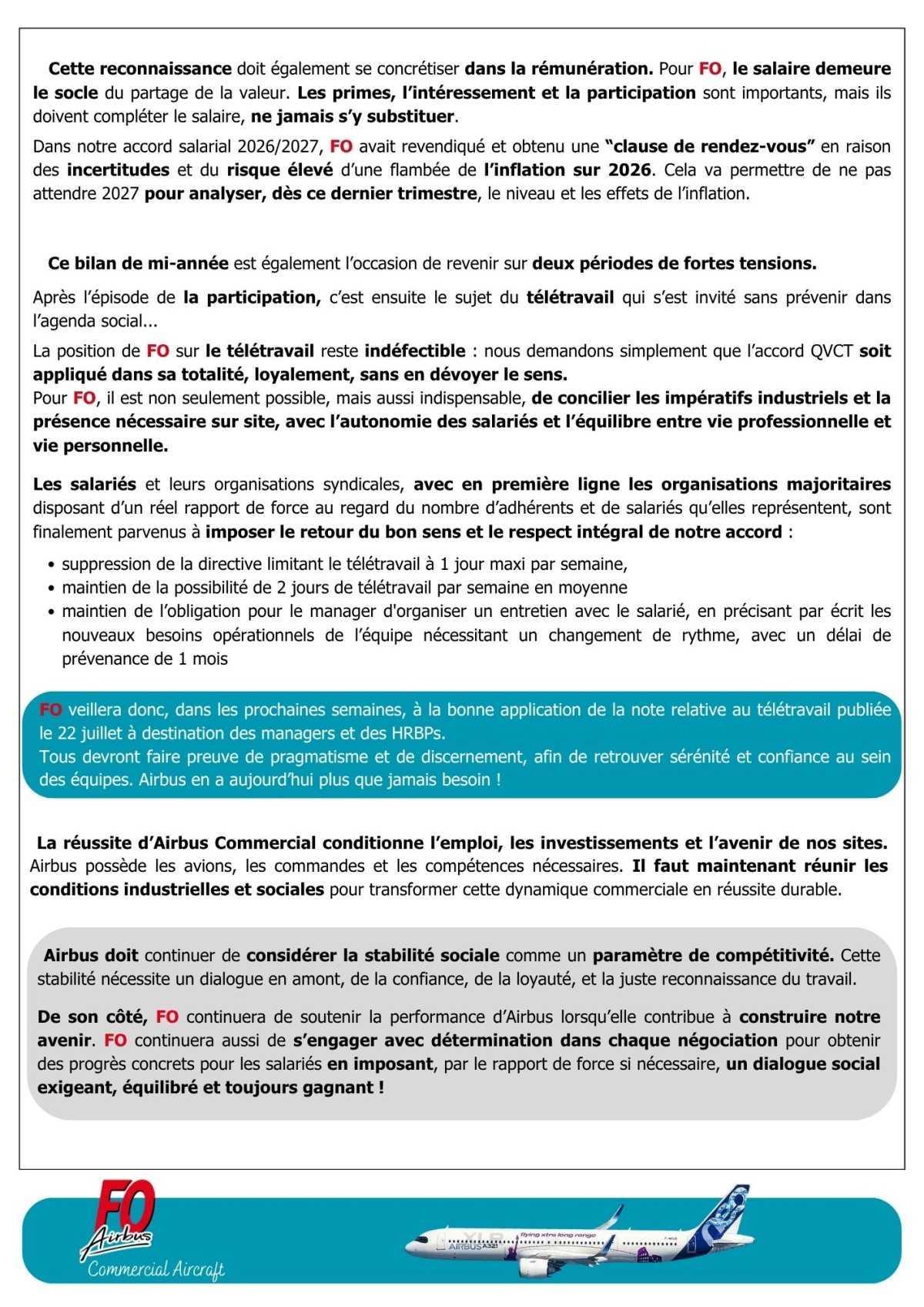 TRANSFORMER NOS COMMANDES EN AVENIR INDUSTRIEL ET EN PROGRÈS SOCIAL !
