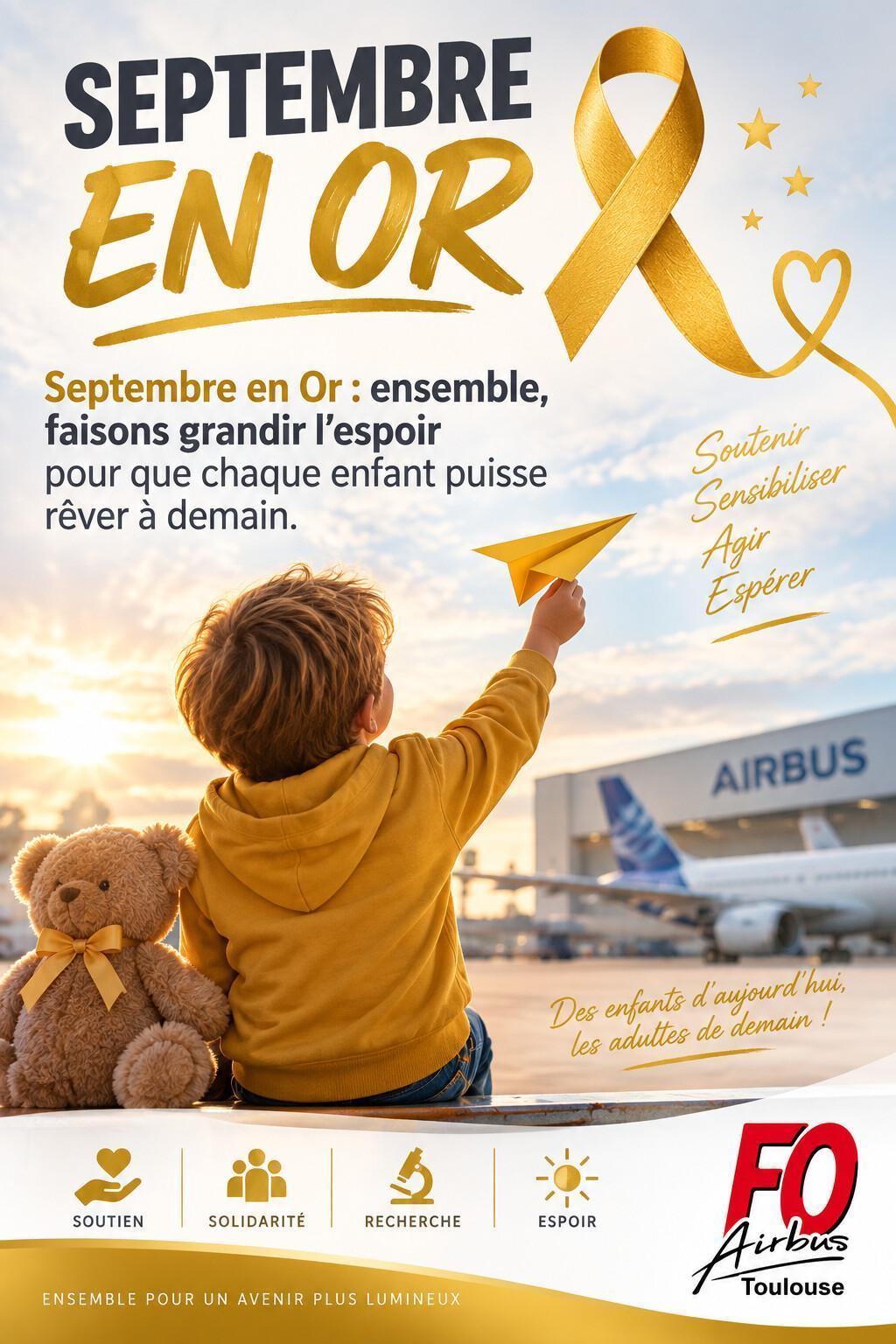 🎗️ Septembre en Or | Parce que chaque enfant mérite de grandir, de rêver et de construire son avenir.