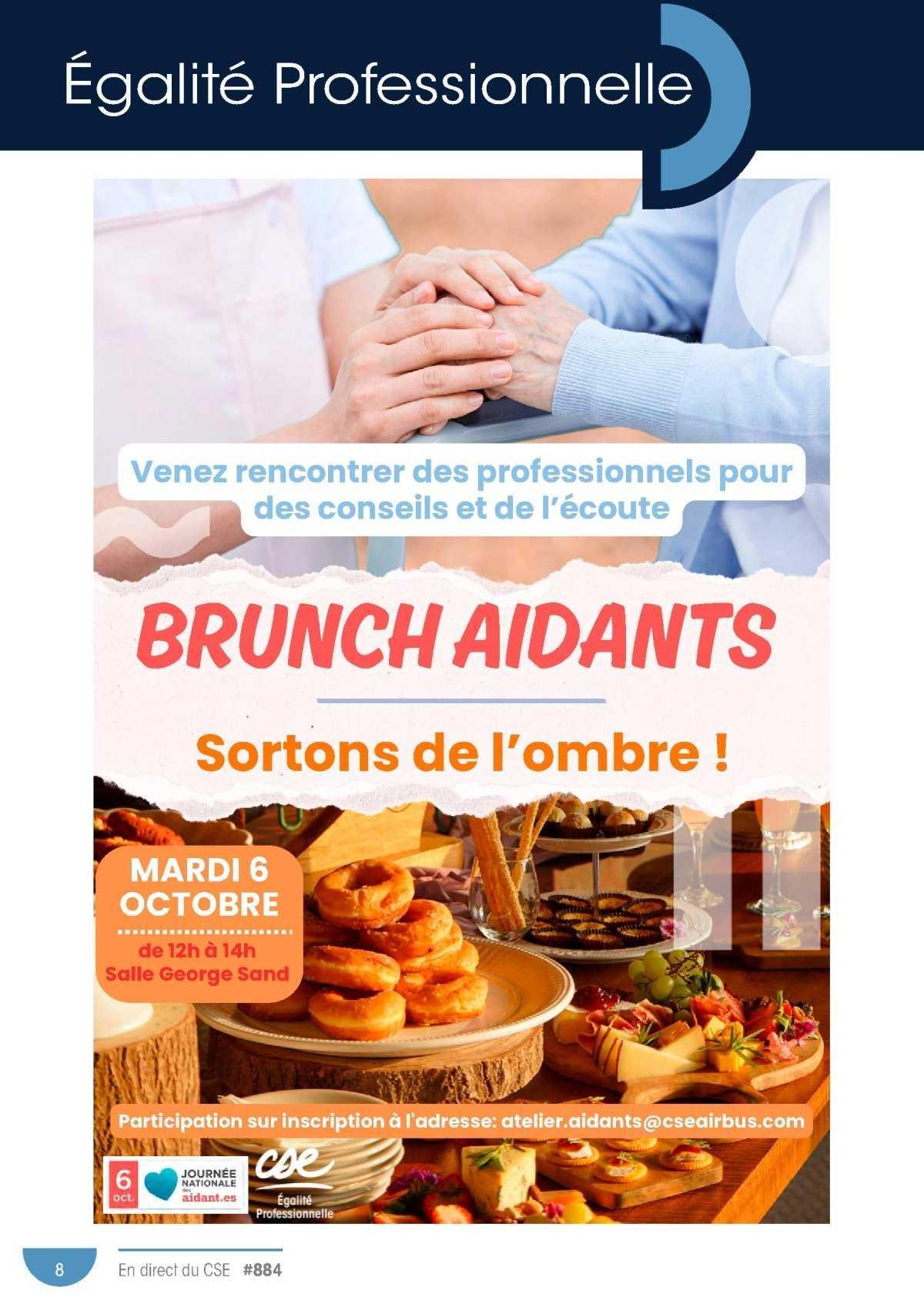 CSE: Brunch Aidants, venez rencontrer des professionnels et échanger CSE: Brunch Aidants, venez rencontrer des professionnels et échanger