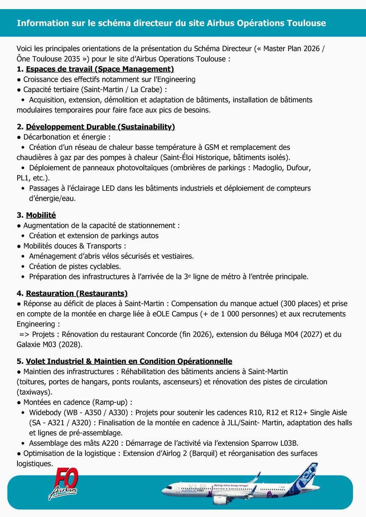 Compte rendu du CSE-C Airbus Commercial Aircraft du 21 septembre 2026 et du CSE-E Airbus Opérations du 25 septembre 2026Article n°1769