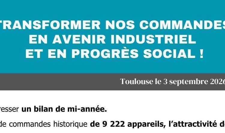 TRANSFORMER NOS COMMANDES  EN AVENIR INDUSTRIEL  ET EN PROGRÈS SOCIAL !