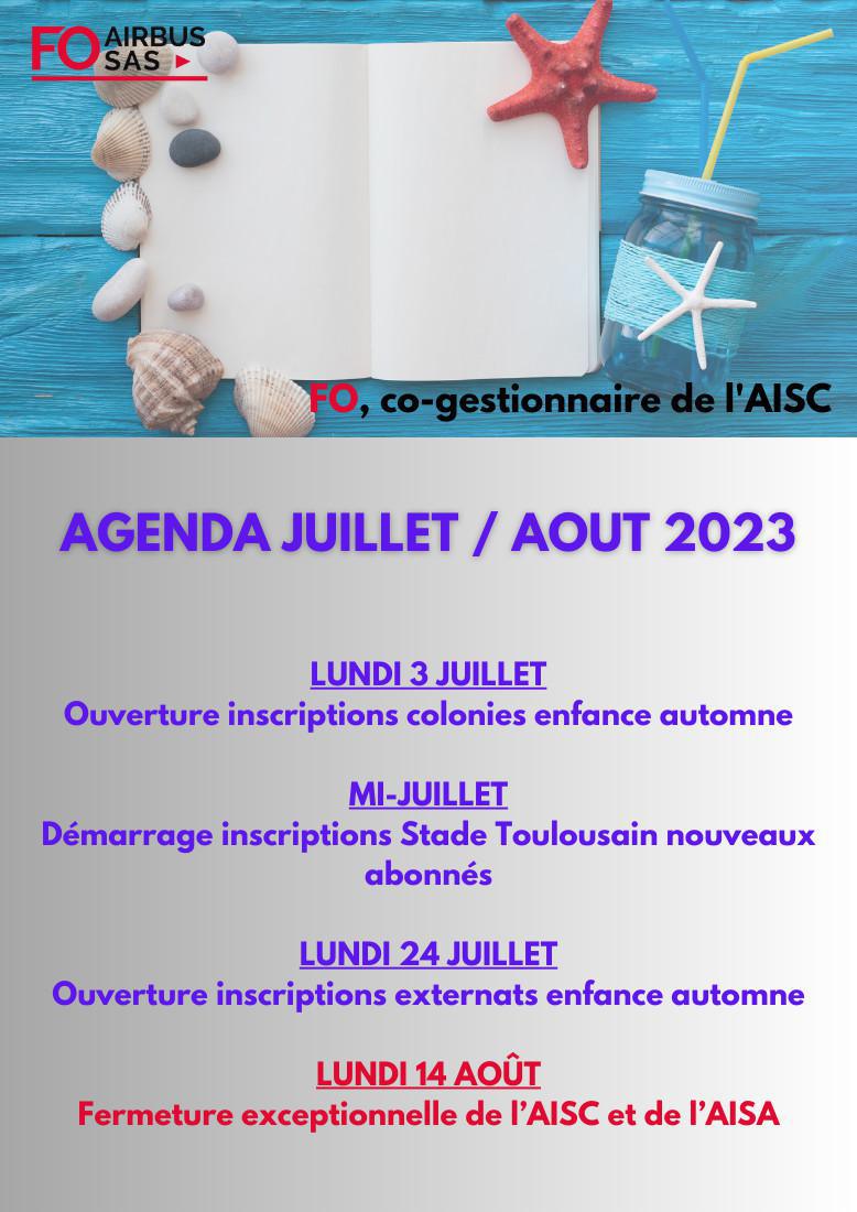 Hebdo « inFO AISC/AISA » – Semaine 28, juillet 2023.