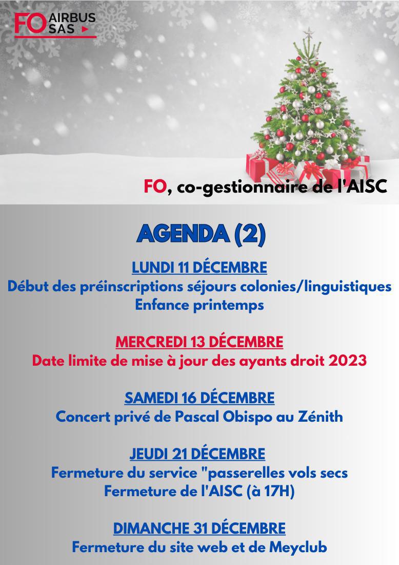 Hebdo « inFO AISC/AISA » – Semaine 48, décembre 2023.