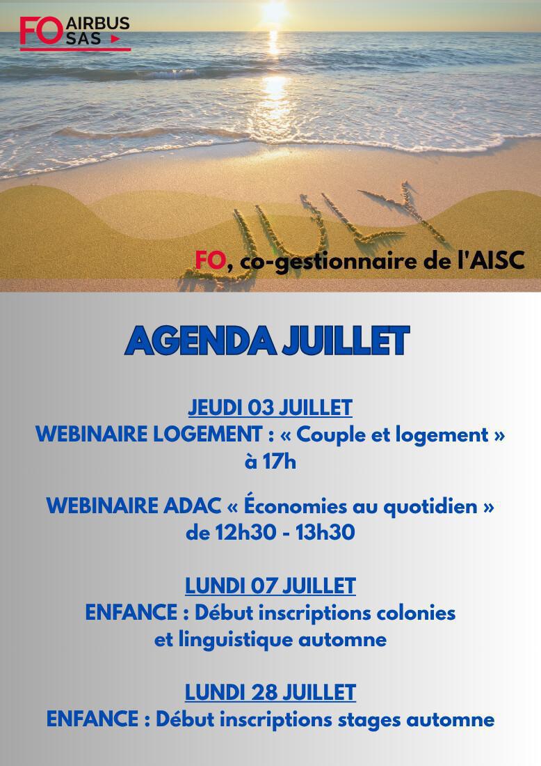 Hebdo « inFO AISC/AISA » – Semaine 27, juillet/août 2025.