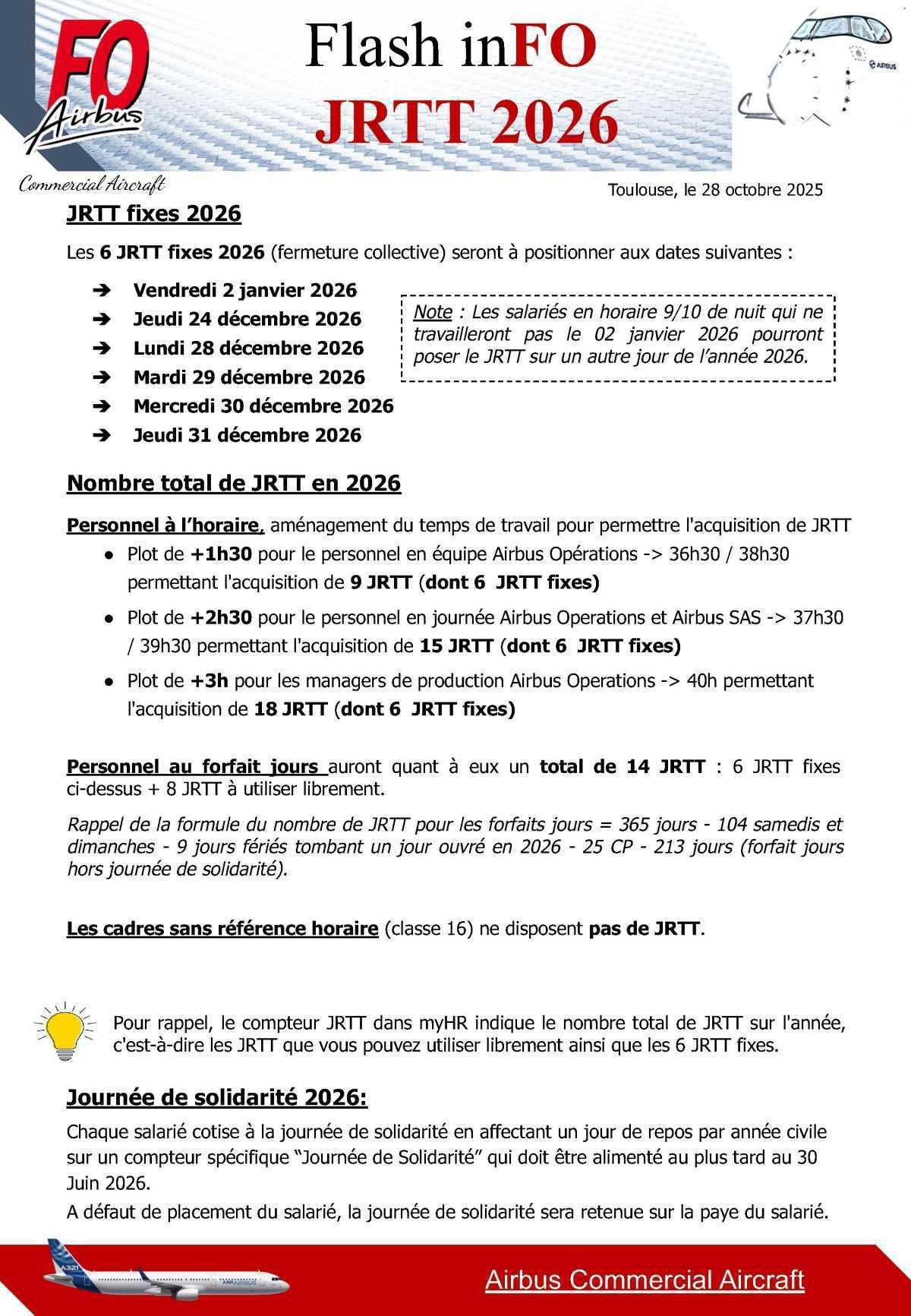 Flash inFO : JRTT 2026