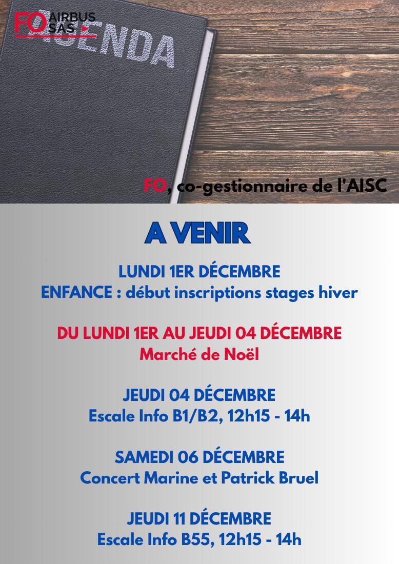 Hebdo « inFO AISC/AISA » – Semaine 45, novembre 2025.