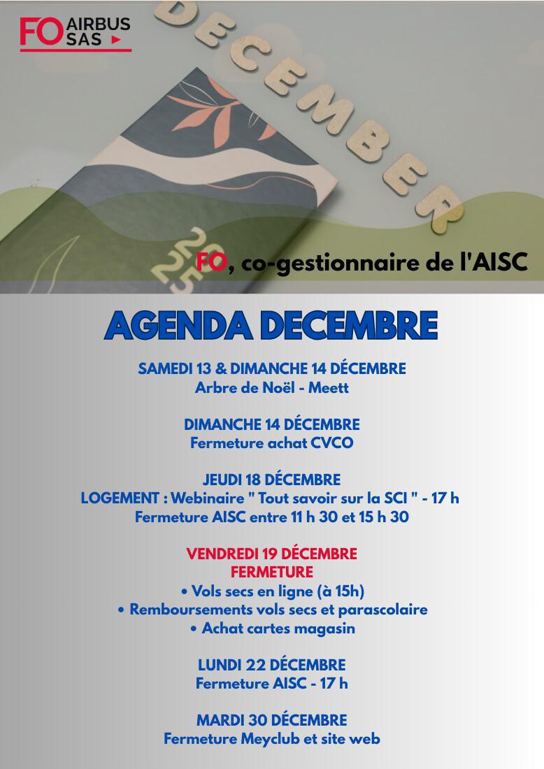 Hebdo « inFO AISC/AISA » – Semaine 49, décembre 2025.