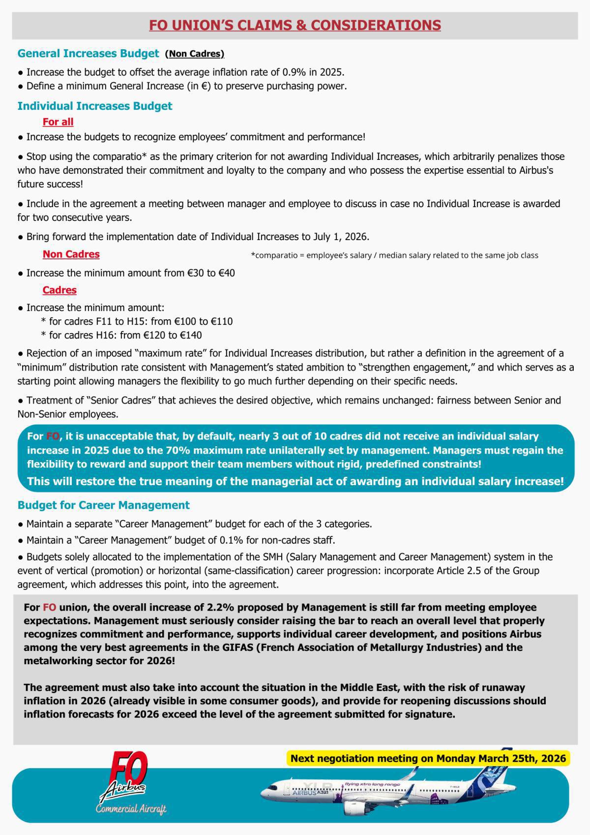 Airbus Aircraft salary negotiations: 2nd meeting