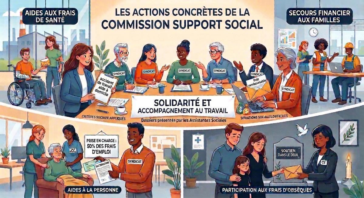 La Commission Support Social de l'AISC : un soutien essentiel et adapté La Commission Support Social de l'AISC : un soutien essentiel et adapté
