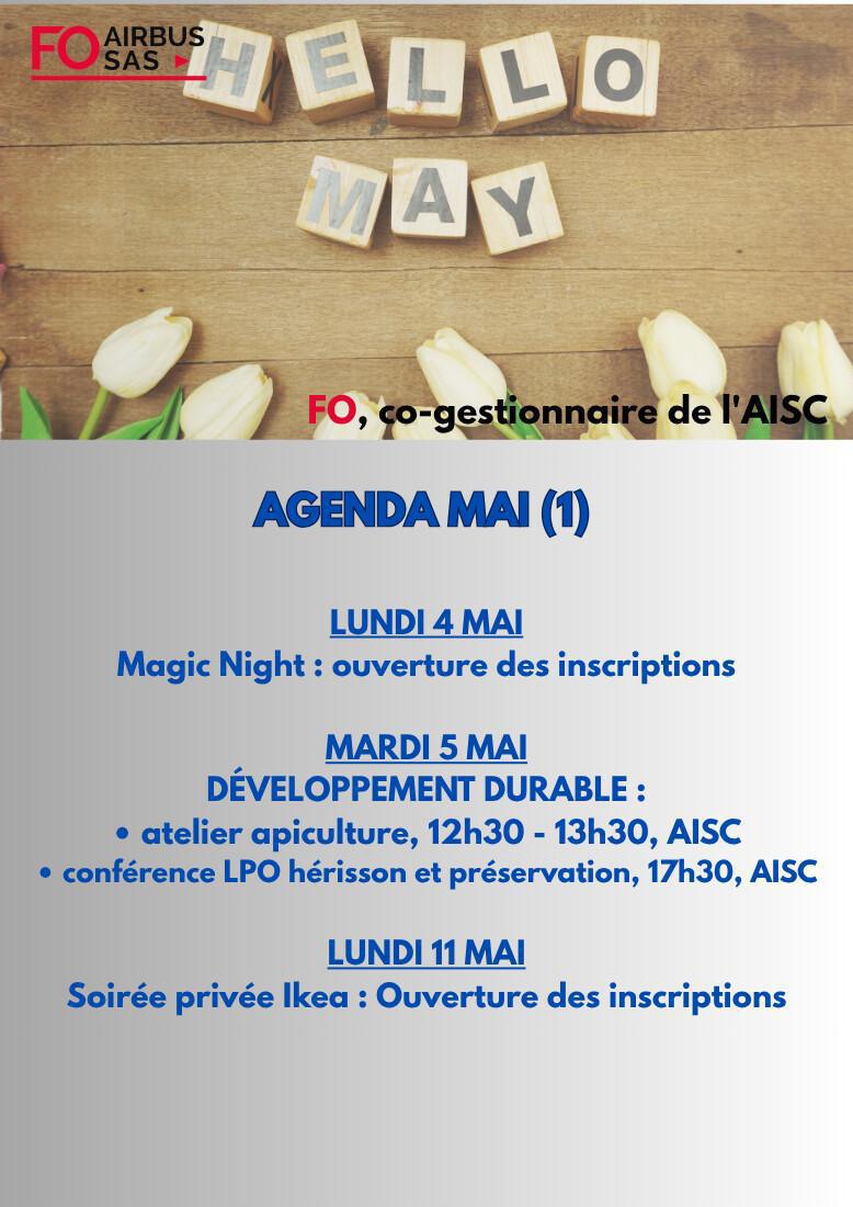Hebdo « inFO AISC/AISA » – Semaine 18, mai 2026.