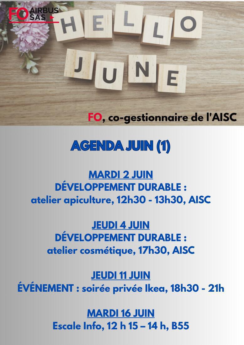 Hebdo « inFO AISC/AISA » – Semaine 23, juin 2026.
