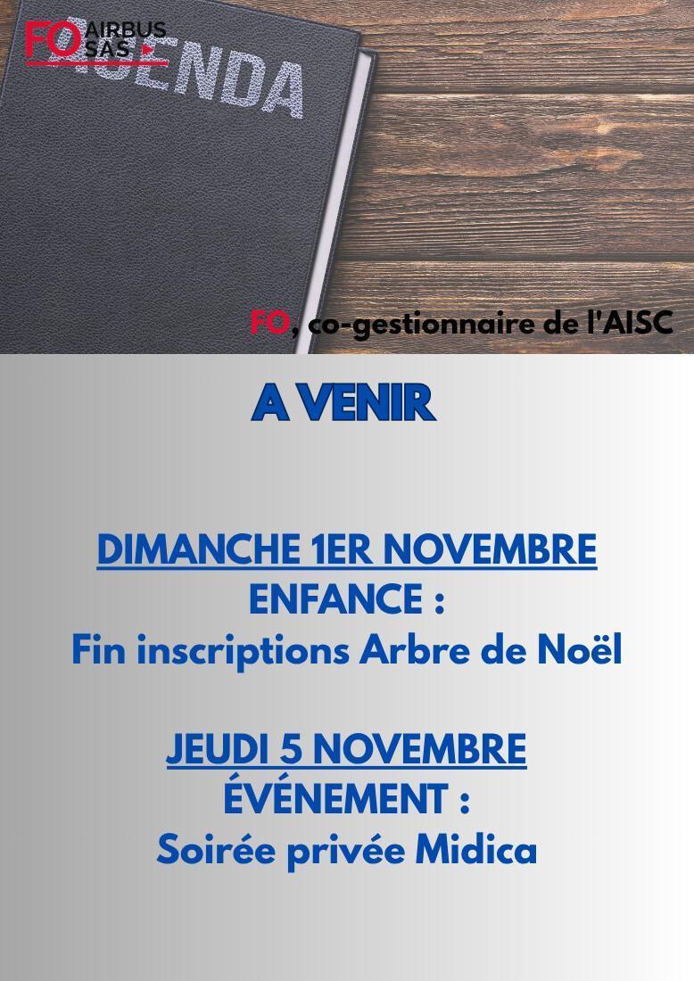 Hebdo « inFO AISC/AISA » – Semaine 40, octobre 2026.