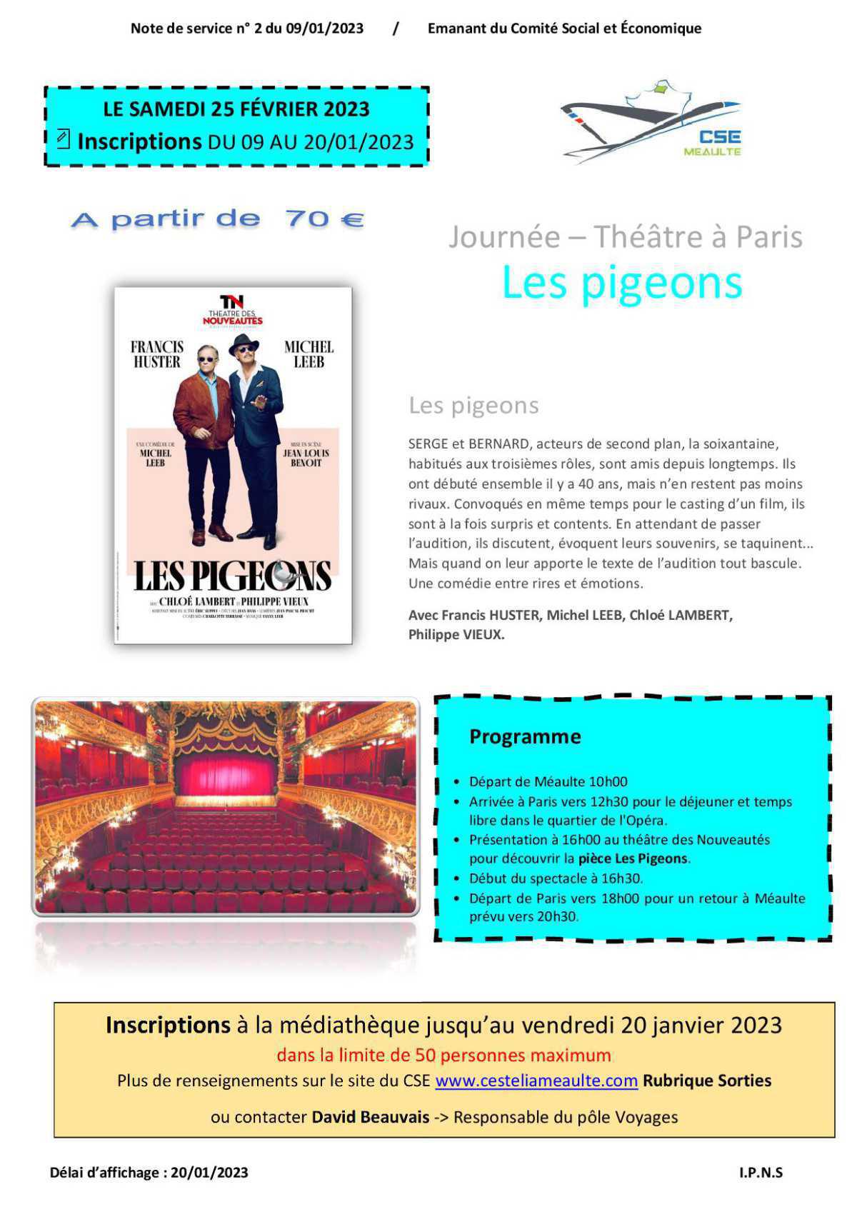 Théâtre "Les pigeons"