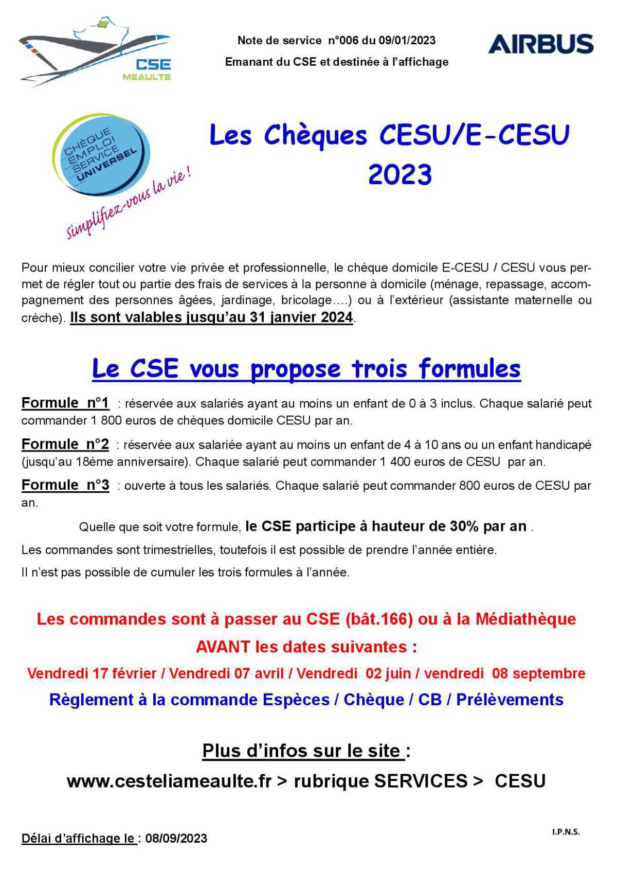 Cheque CESU 2023