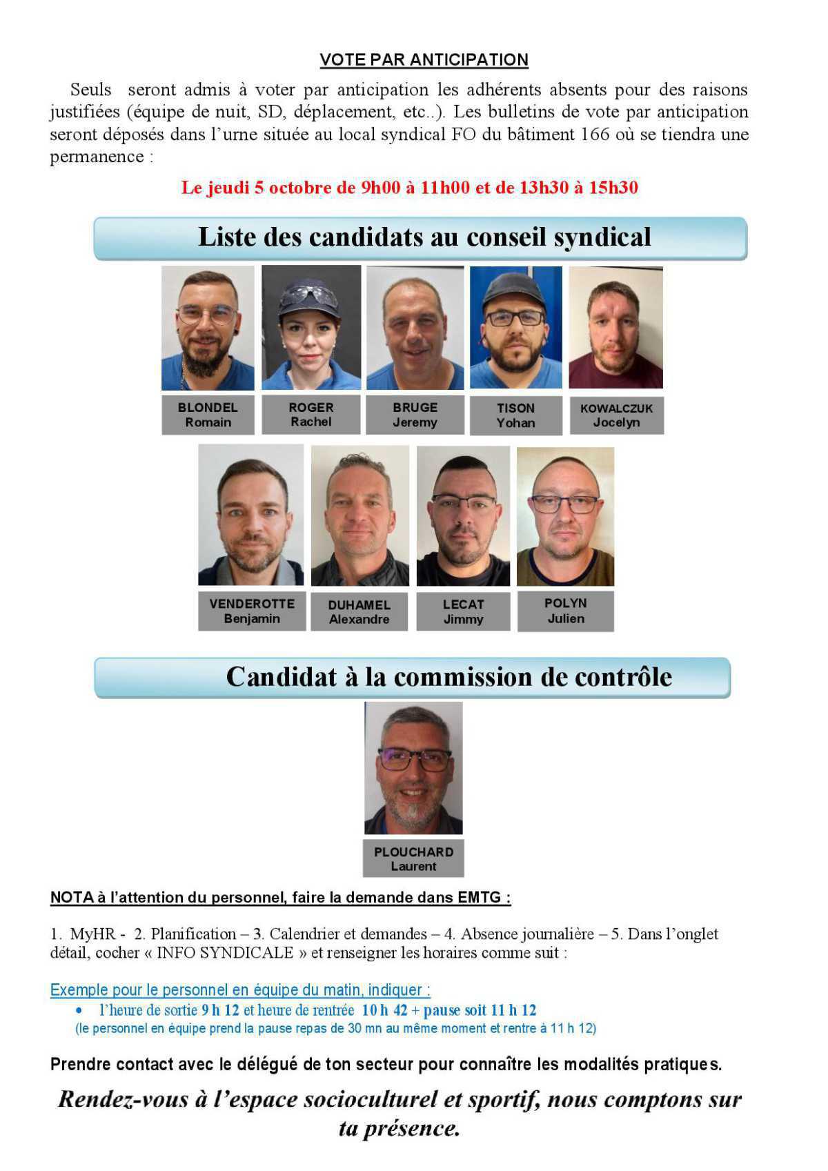  Tous à l' Assemblée Générale FO
