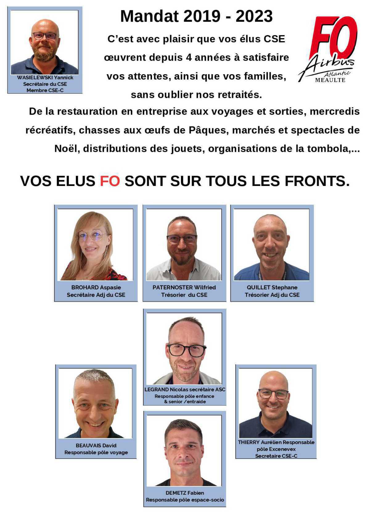 Bilan de la gestion FO de votre CSE