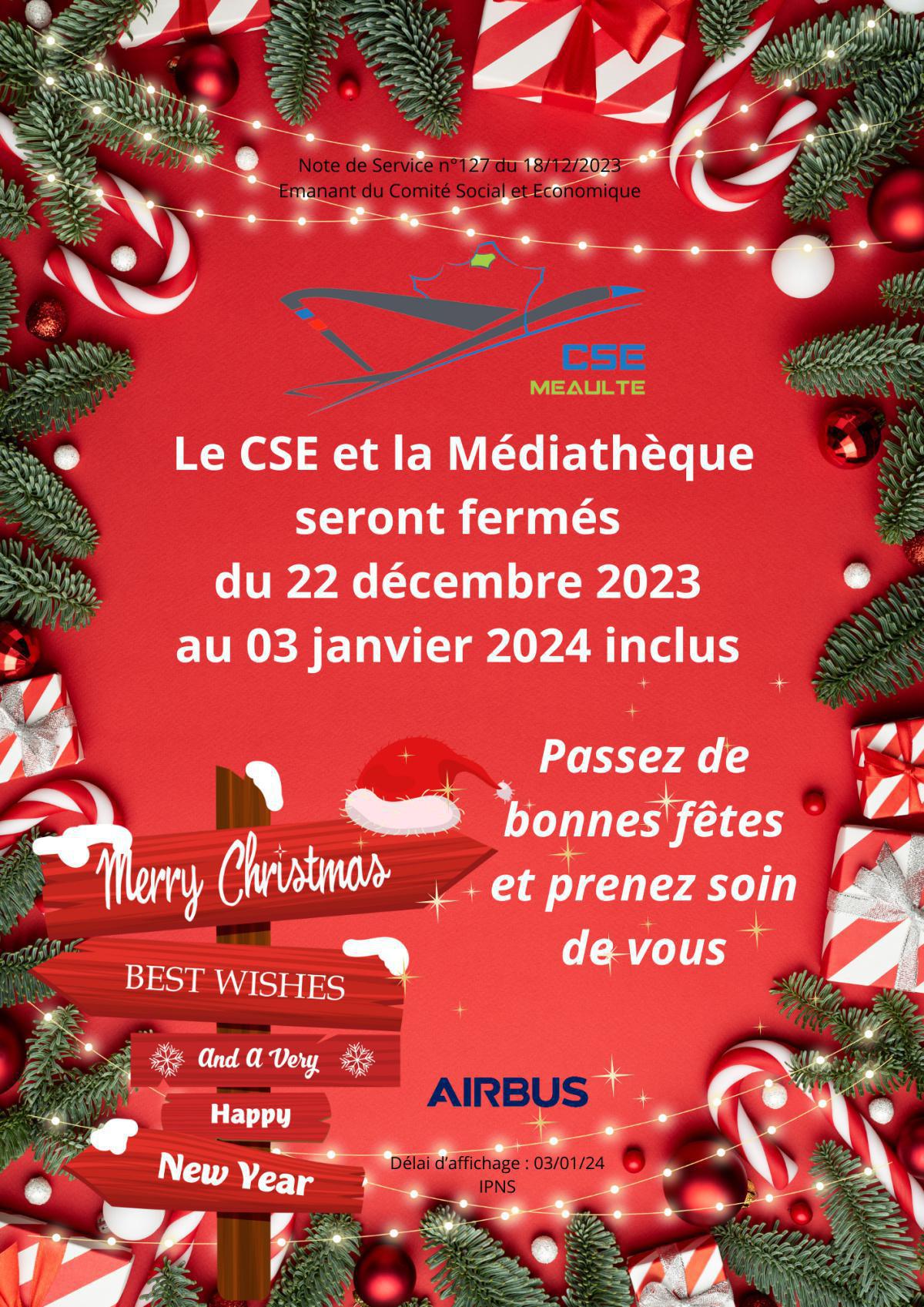 Fermeture du CSE