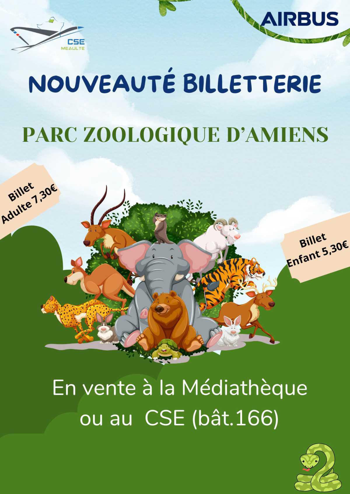 Billeterie Zoo d'Amiens