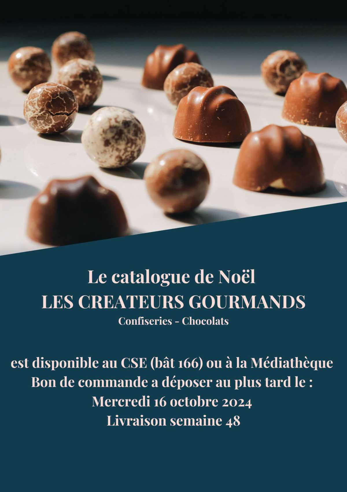 Catalogue de chocolat disponible