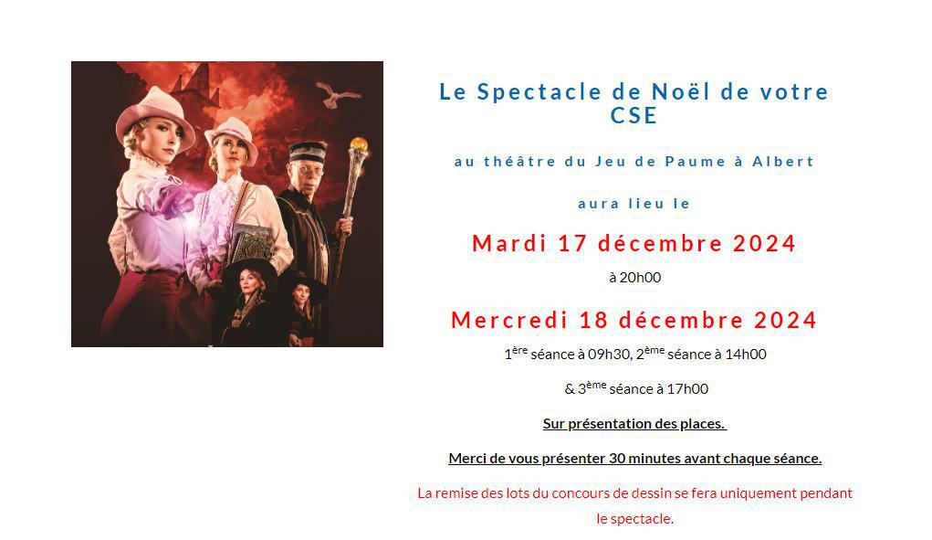 Spectacle de Noël du CSE