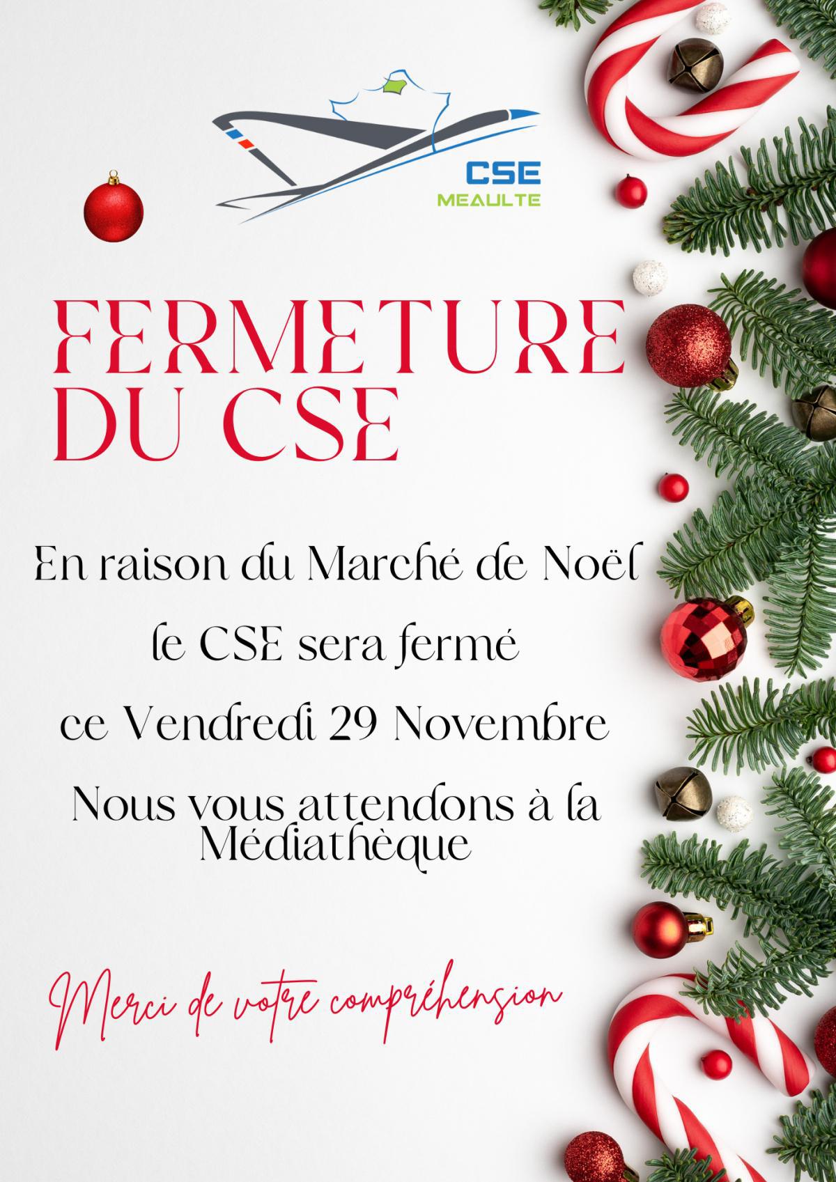 Fermeture du CSE