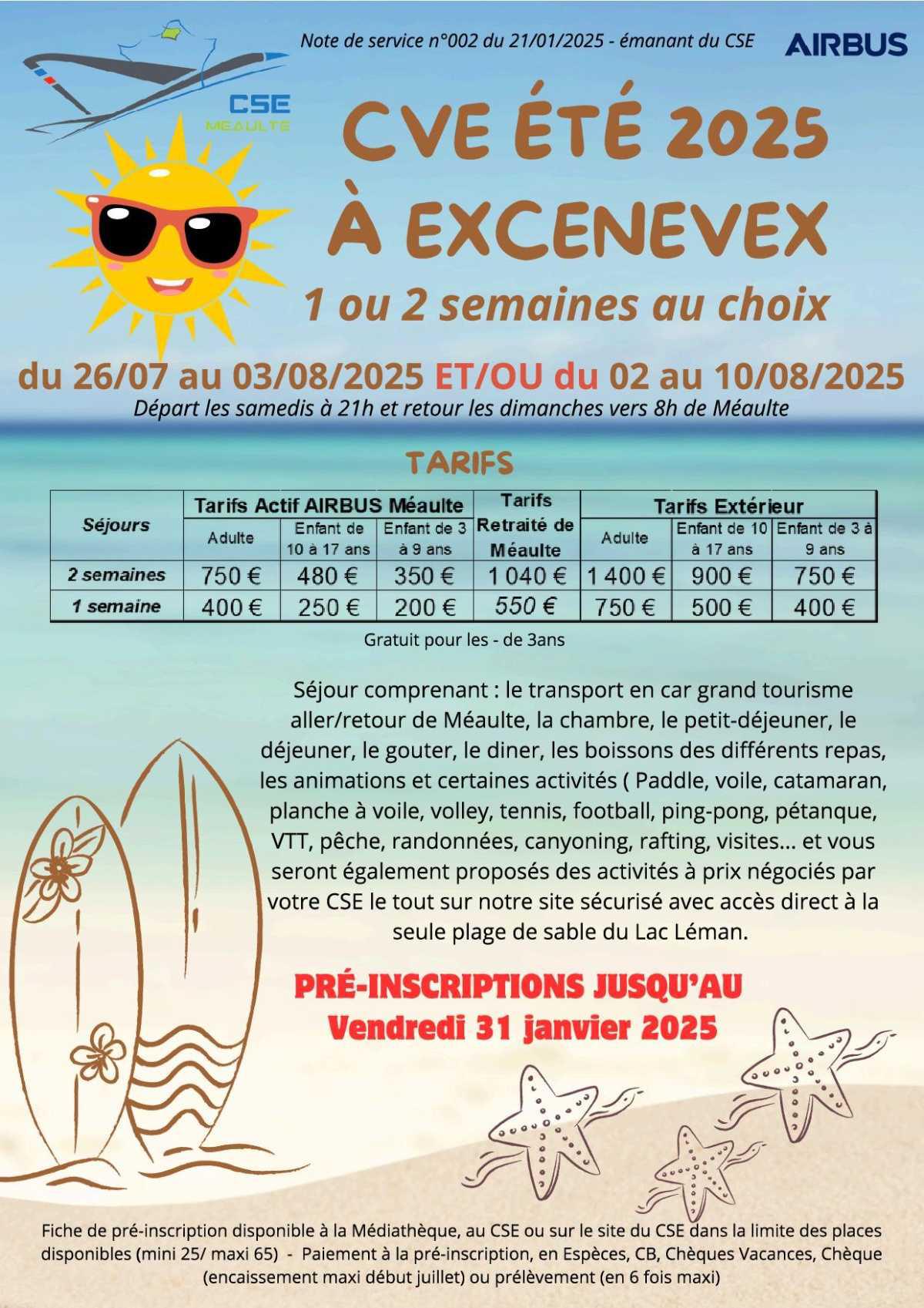 CVE été 2025