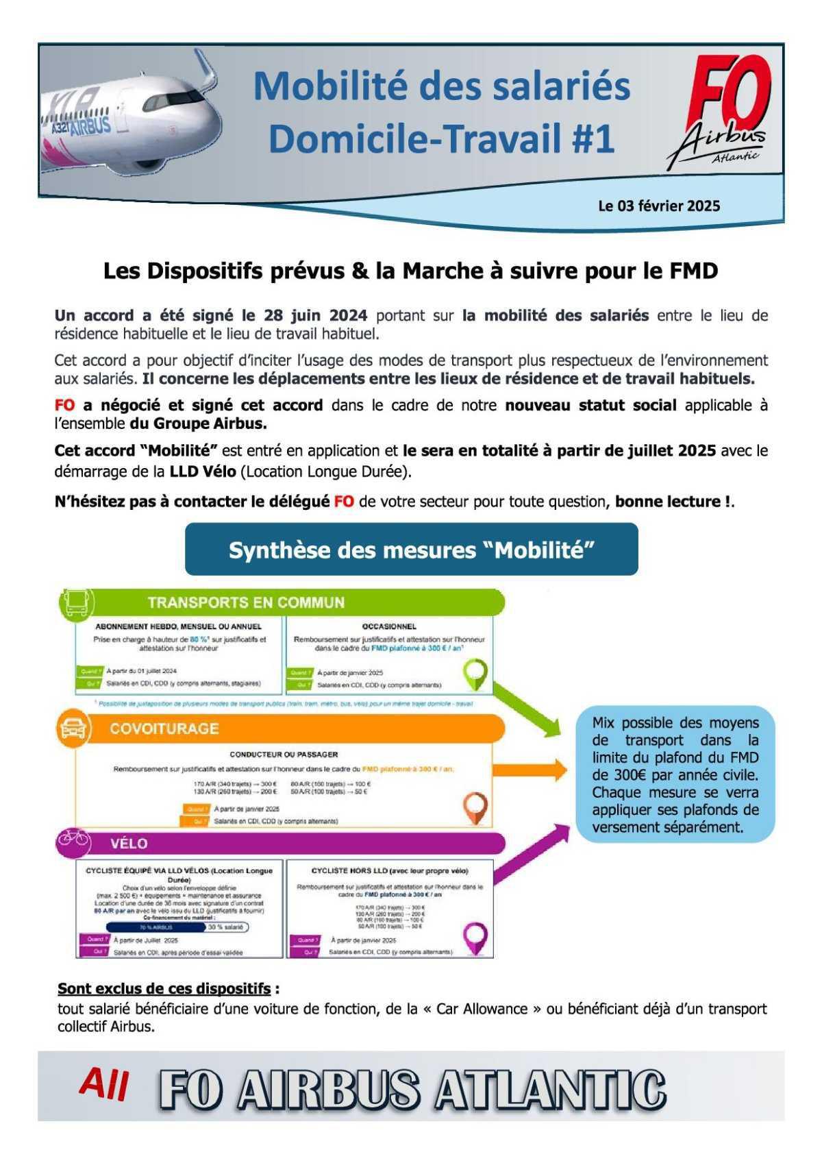 Mobilité des salariés domicile - travail