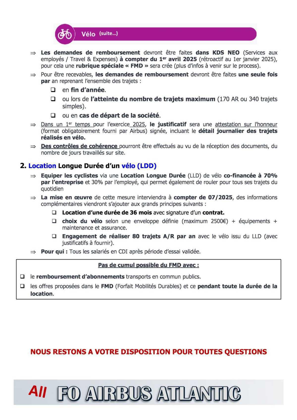 Mobilité des salariés domicile - travail