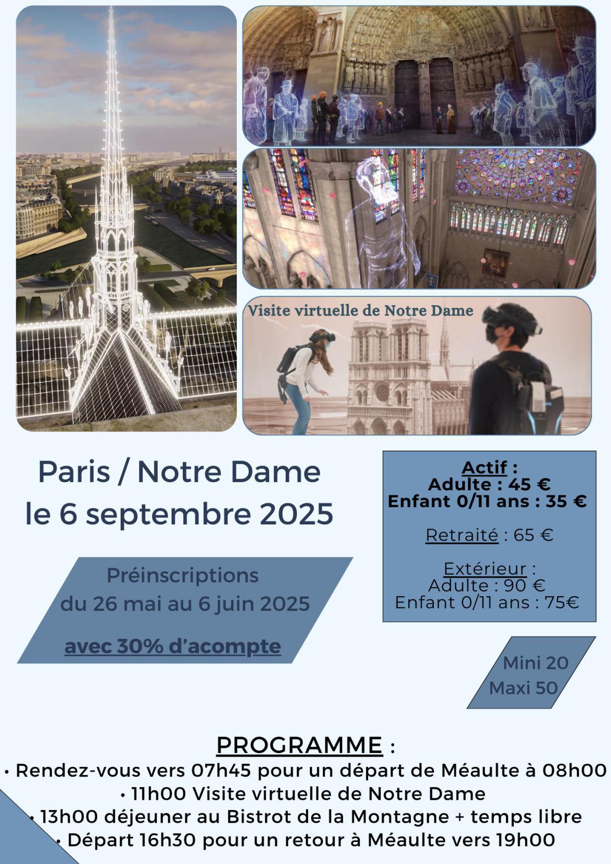 Sorties et Week-ends 2025 